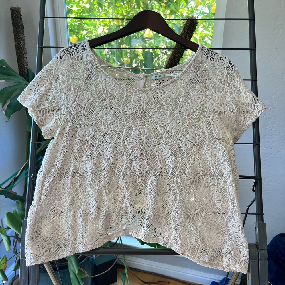 Kimchi Blue Cream Lace Top